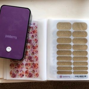 Jamberry nail set booklet with mini heater